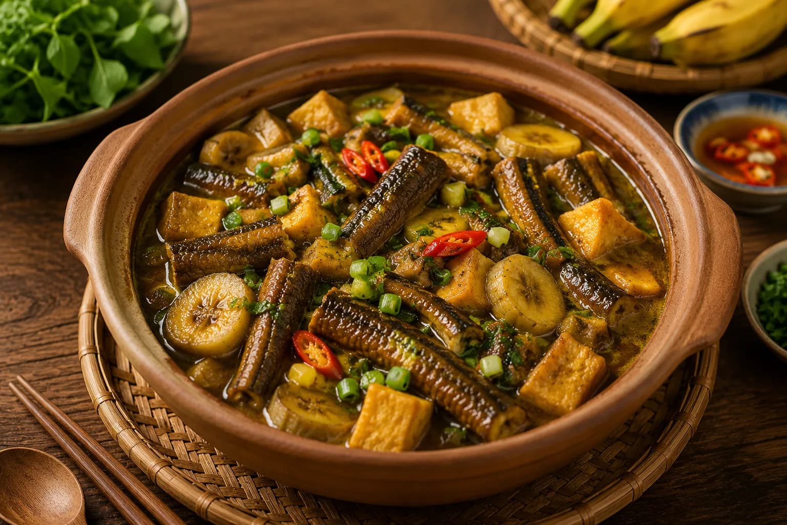 Lươn om chuối đậu
