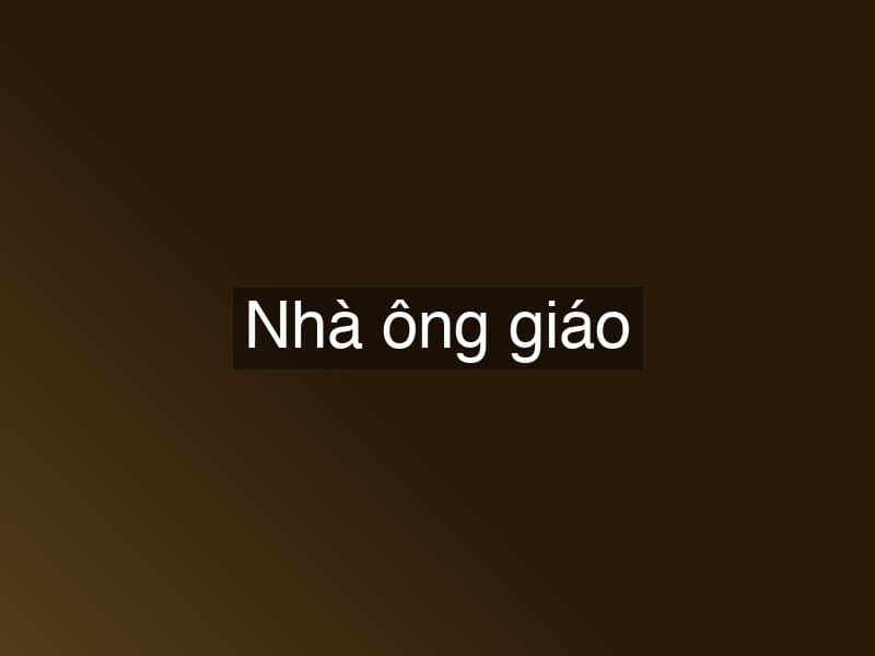Nhà ông giáo