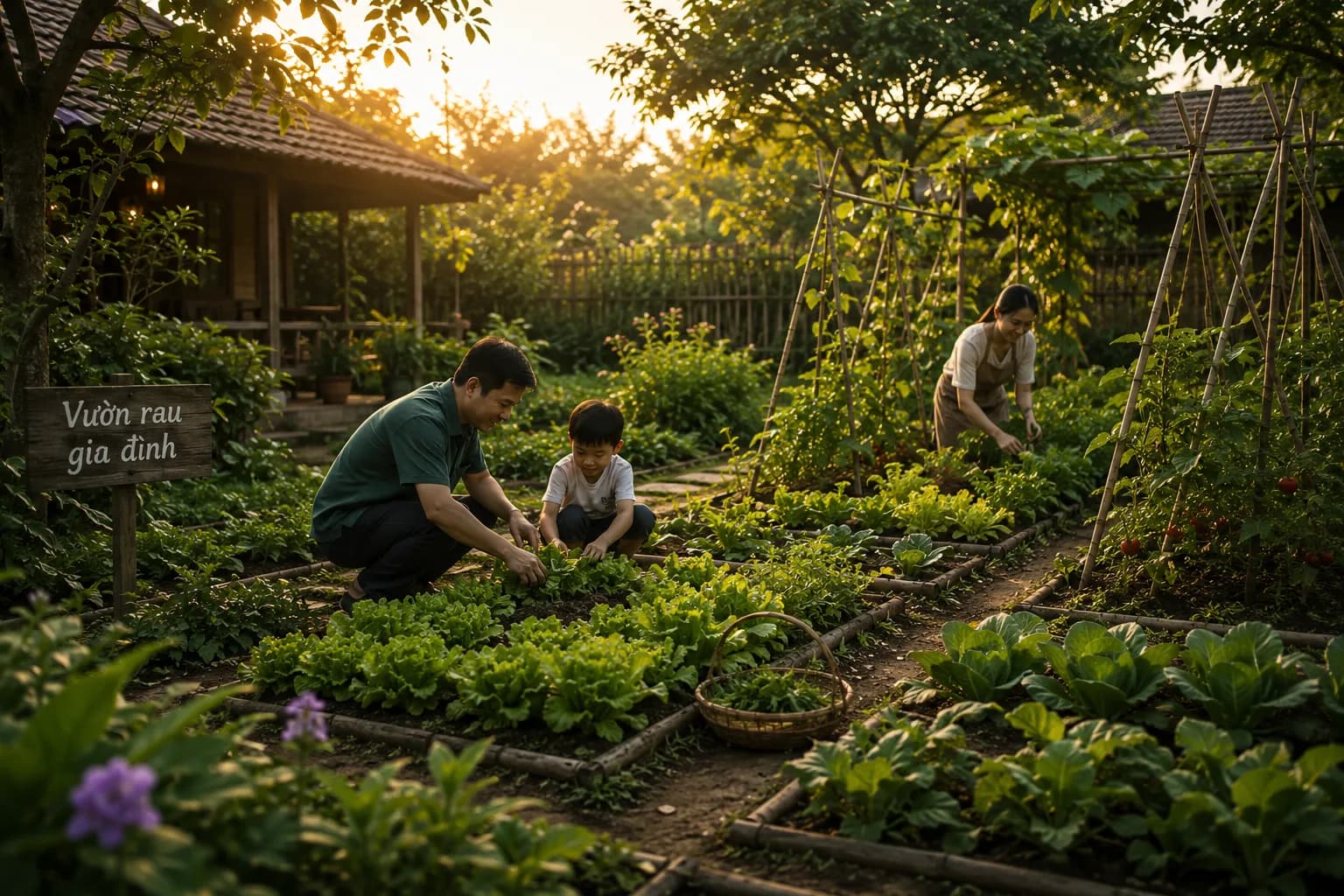 Vườn rau gia đình